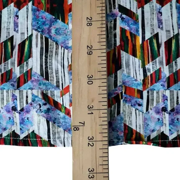 Mens Robert Graham Button Down Shirt Multicolor Abstract Chevron Cotton Size 2XL